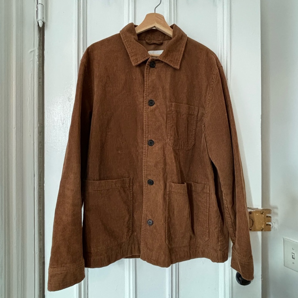 H&M Size L Brown Corduroy Shirt Jacket/Overshirt/Chorecoat